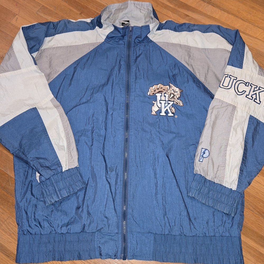 VTG 90s Pro Player University Of Kentucky Wildcats Windbreaker Jacket Size M‎